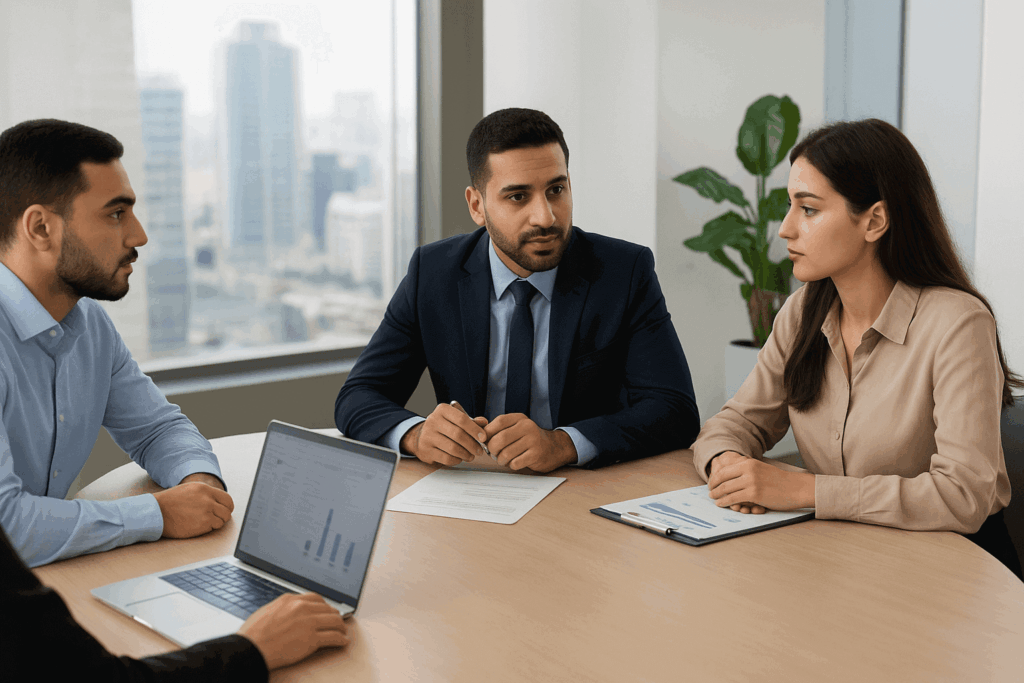 فريق موارد بشرية في شركة مصرية يستخدم التكنولوجيا لتحسين عملية التوظيف واختيار الكفاءات