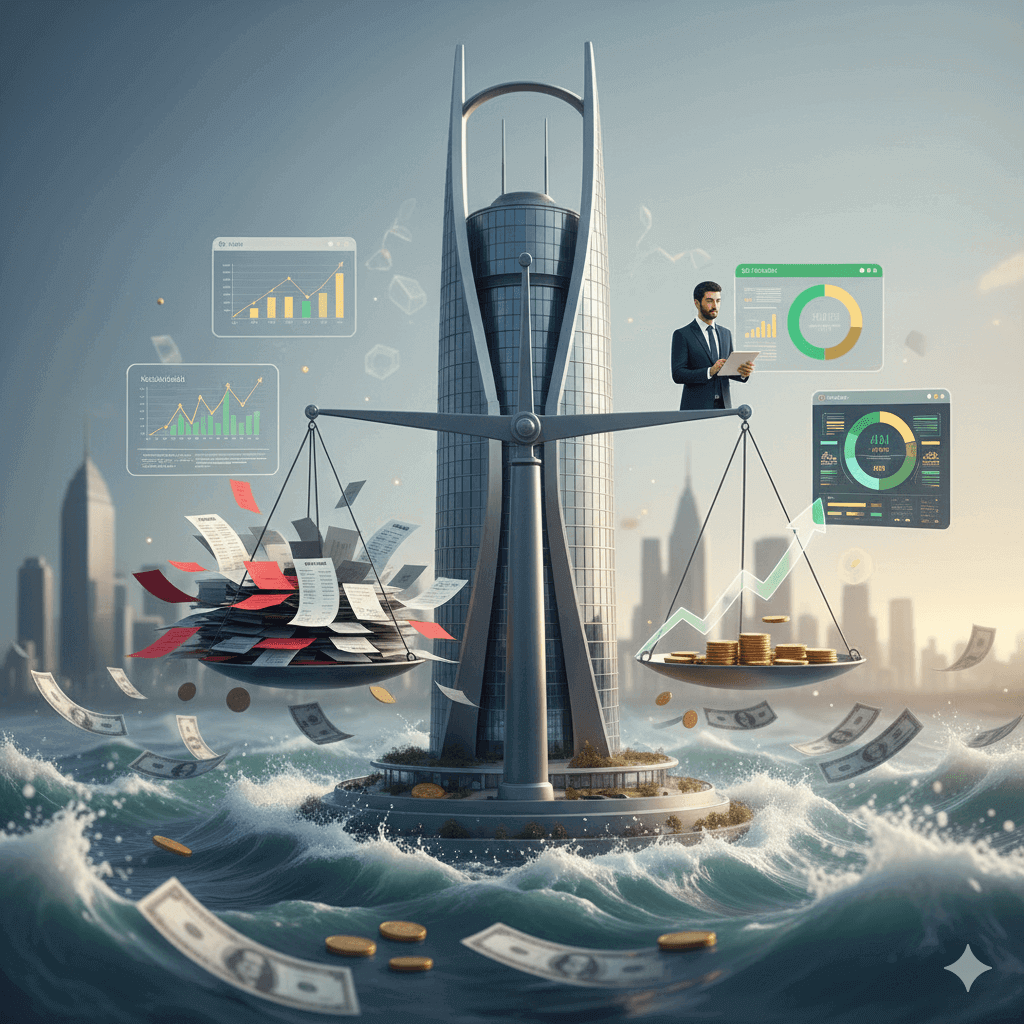 أزمة السيولة المالية للشركات في السعودية – تخطيط مالي وإدارة نقدية في بيئة عمل سعودية