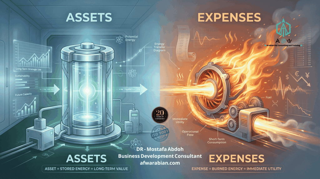 الفرق بين الأصول والمصروفات من منظور الإدارة المالية والطاقة